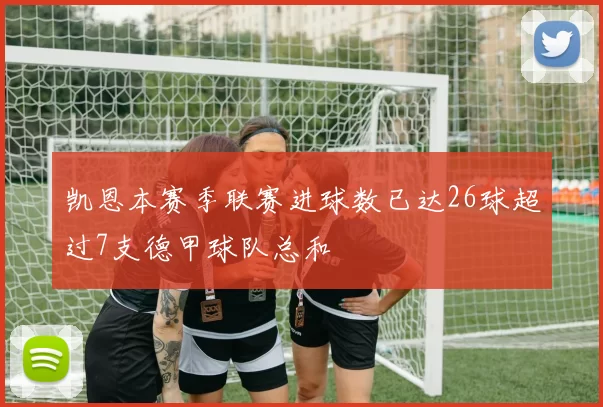 凯恩本赛季联赛进球数已达26球超过7支德甲球队总和